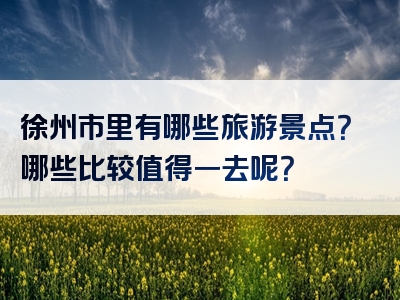 徐州市里有哪些旅游景点？哪些比较值得一去呢？