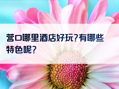 营口哪里酒店好玩？有哪些特色呢？