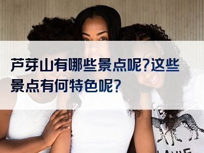 芦芽山有哪些景点呢？这些景点有何特色呢？