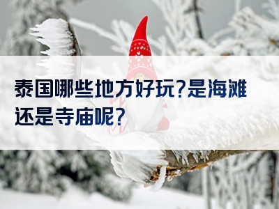 泰国哪些地方好玩？是海滩还是寺庙呢？