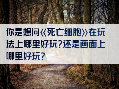 你是想问《死亡细胞》在玩法上哪里好玩？还是画面上哪里好玩？