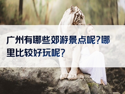 广州有哪些郊游景点呢？哪里比较好玩呢？