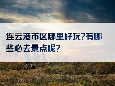 连云港市区哪里好玩？有哪些必去景点呢？