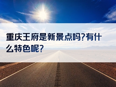 重庆王府是新景点吗？有什么特色呢？