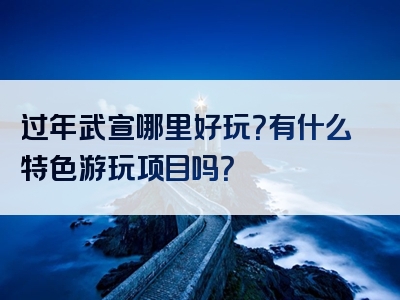 过年武宣哪里好玩？有什么特色游玩项目吗？