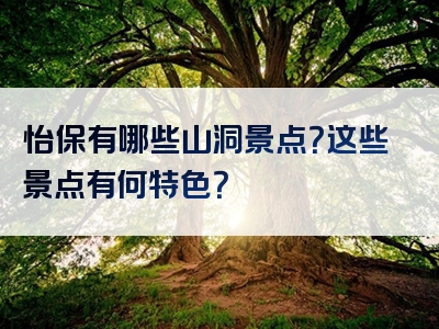 怡保有哪些山洞景点？这些景点有何特色？