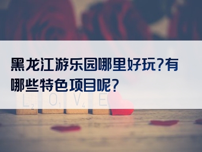 黑龙江游乐园哪里好玩？有哪些特色项目呢？