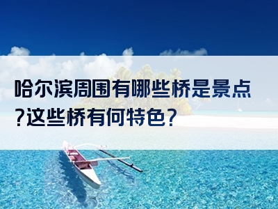 哈尔滨周围有哪些桥是景点？这些桥有何特色？