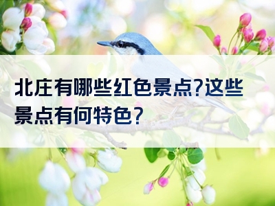 北庄有哪些红色景点？这些景点有何特色？