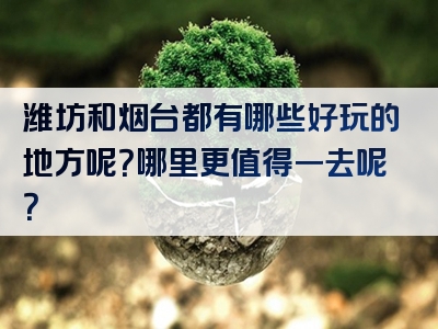 潍坊和烟台都有哪些好玩的地方呢？哪里更值得一去呢？