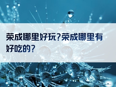荣成哪里好玩？荣成哪里有好吃的？