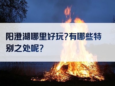 阳澄湖哪里好玩？有哪些特别之处呢？