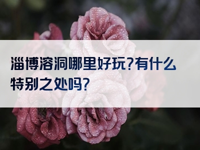 淄博溶洞哪里好玩？有什么特别之处吗？
