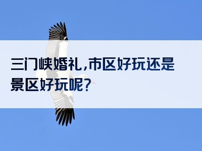 三门峡婚礼，市区好玩还是景区好玩呢？
