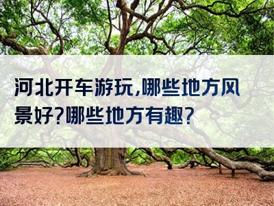 河北开车游玩，哪些地方风景好？哪些地方有趣？