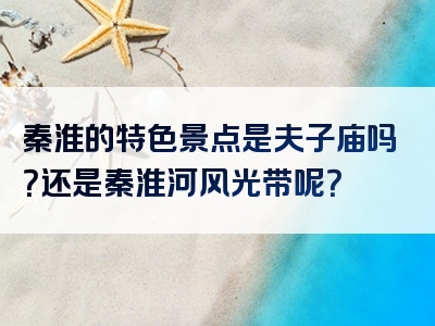 秦淮的特色景点是夫子庙吗？还是秦淮河风光带呢？