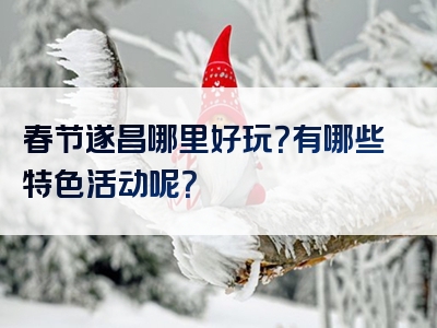 春节遂昌哪里好玩？有哪些特色活动呢？