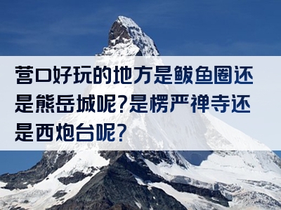 营口好玩的地方是鲅鱼圈还是熊岳城呢？是楞严禅寺还是西炮台呢？