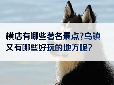 横店有哪些著名景点？乌镇又有哪些好玩的地方呢？