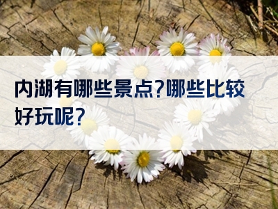 内湖有哪些景点？哪些比较好玩呢？