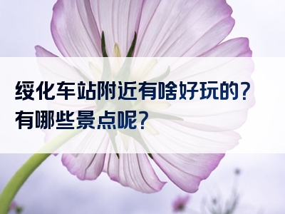 绥化车站附近有啥好玩的？有哪些景点呢？