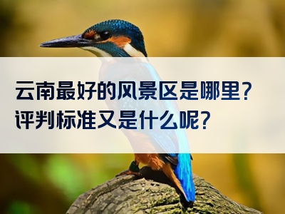 云南最好的风景区是哪里？评判标准又是什么呢？