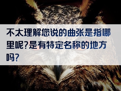 不太理解您说的曲张是指哪里呢？是有特定名称的地方吗？