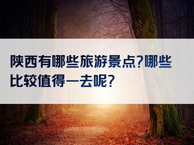 陕西有哪些旅游景点？哪些比较值得一去呢？