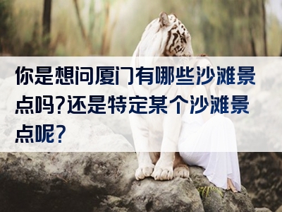 你是想问厦门有哪些沙滩景点吗？还是特定某个沙滩景点呢？