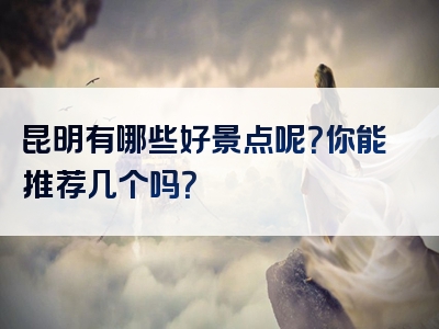 昆明有哪些好景点呢？你能推荐几个吗？