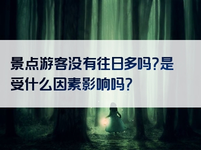 景点游客没有往日多吗？是受什么因素影响吗？