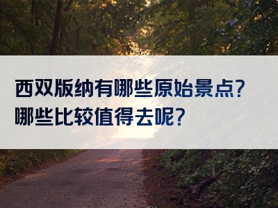 西双版纳有哪些原始景点？哪些比较值得去呢？