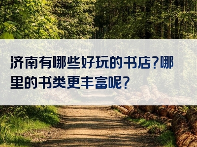 济南有哪些好玩的书店？哪里的书类更丰富呢？