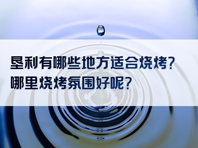 垦利有哪些地方适合烧烤？哪里烧烤氛围好呢？