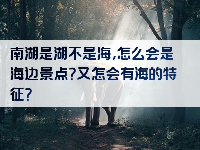 南湖是湖不是海，怎么会是海边景点？又怎会有海的特征？