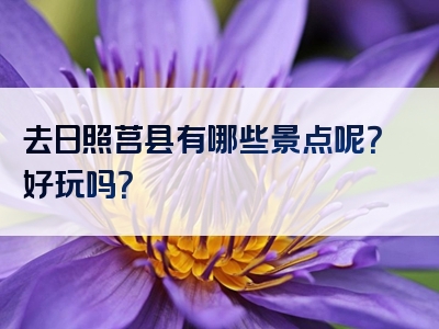 去日照莒县有哪些景点呢？好玩吗？