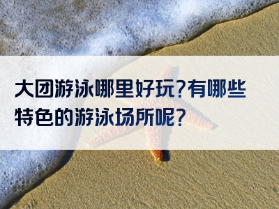 大团游泳哪里好玩？有哪些特色的游泳场所呢？