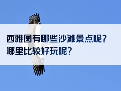 西雅图有哪些沙滩景点呢？哪里比较好玩呢？