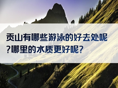 贡山有哪些游泳的好去处呢？哪里的水质更好呢？