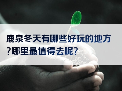 鹿泉冬天有哪些好玩的地方？哪里最值得去呢？