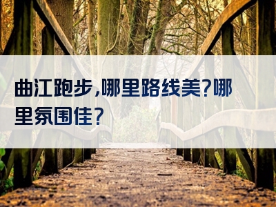 曲江跑步，哪里路线美？哪里氛围佳？