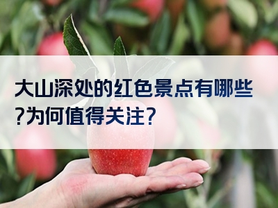 大山深处的红色景点有哪些？为何值得关注？