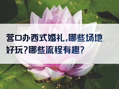 营口办西式婚礼，哪些场地好玩？哪些流程有趣？