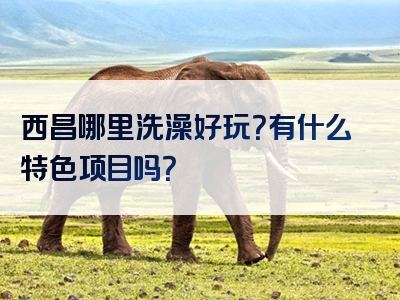西昌哪里洗澡好玩？有什么特色项目吗？