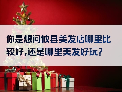 你是想问攸县美发店哪里比较好，还是哪里美发好玩？