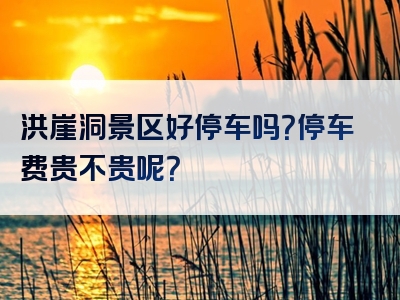 洪崖洞景区好停车吗？停车费贵不贵呢？