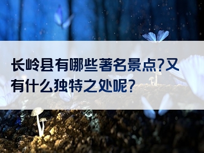 长岭县有哪些著名景点？又有什么独特之处呢？