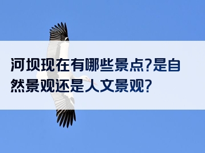 河坝现在有哪些景点？是自然景观还是人文景观？