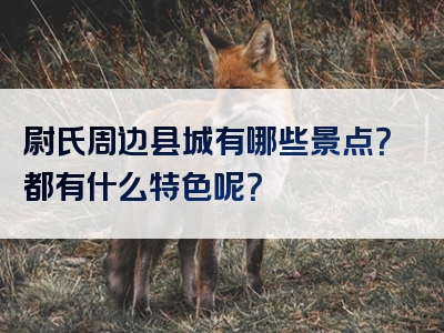尉氏周边县城有哪些景点？都有什么特色呢？