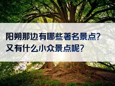 阳朔那边有哪些著名景点？又有什么小众景点呢？